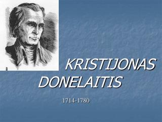 KRISTIJONAS DONE LAITIS