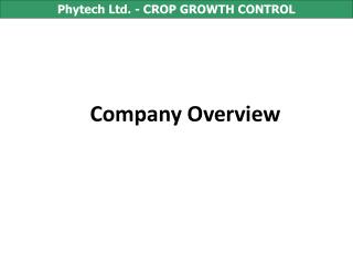 Company Overview