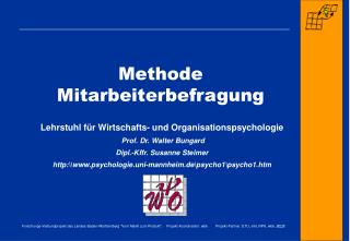 Methode Mitarbeiterbefragung