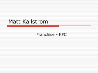 Matt Kallstrom
