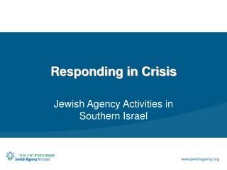 Responding in Crisis