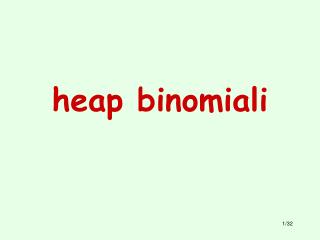 heap binomiali