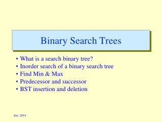 Binary Search Trees