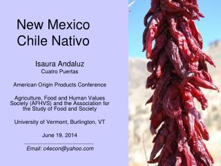 New Mexico Chile Nativo