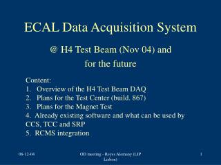 ECAL Data Acquisition System
