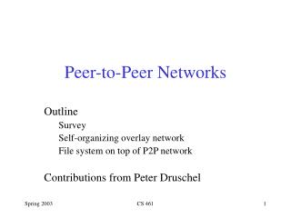 Peer-to-Peer Networks