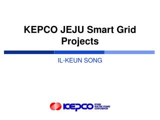 KEPCO JEJU Smart Grid Projects