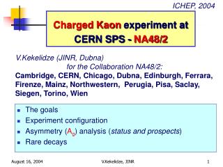 Charged Kaon experiment at CERN SPS - NA48/2
