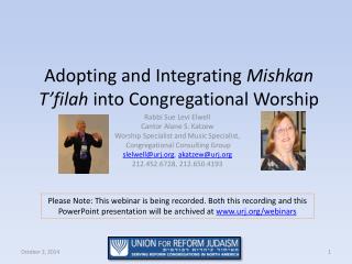 Adopting and Integrating Mishkan T’filah into Congregational Worship