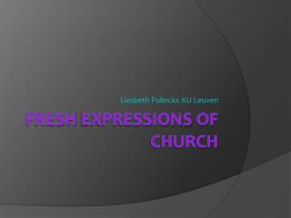 Fresh Expressions of church