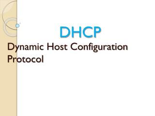 DHCP