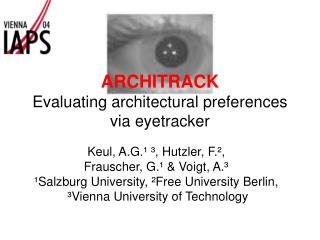 ARCHITRACK Evaluating architectural preferences via eyetracker