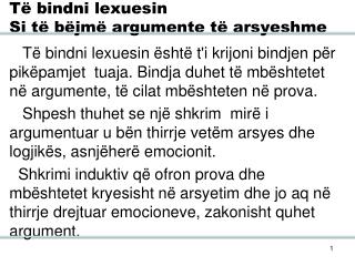 Të bindni lexuesin Si të bëjmë argumente të arsyeshme