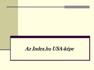 Az Index.hu USA-képe