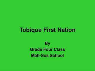 Tobique First Nation