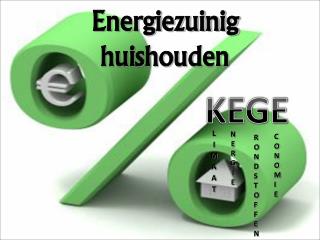 Energiezuinig huishouden