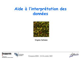 Aide à l’interprétation des données