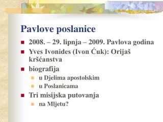 Pavlove poslanice