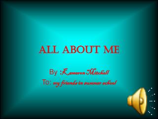 All About Me