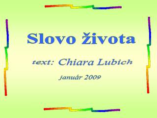 Slovo života