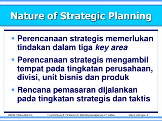 Nature of Strategic Planning