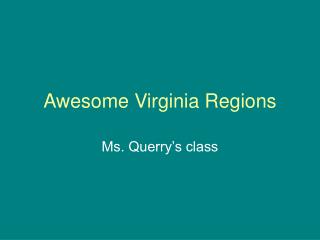 Awesome Virginia Regions