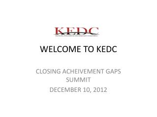 WELCOME TO KEDC