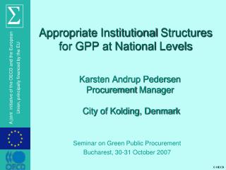 Appropriate Institutional Structures for GPP at National Levels