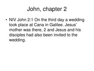 John, chapter 2