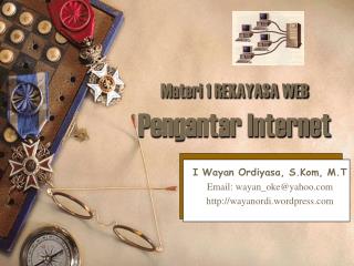 Materi 1 REKAYASA WEB Pengantar Internet