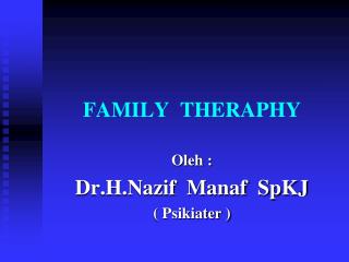 FAMILY THERAPHY