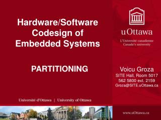 Hardware/Software Codesign of Embedded Systems