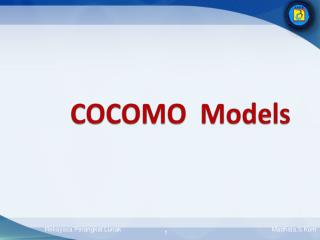 COCOMO Models