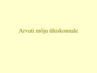 Arvuti mõju ühiskonnale