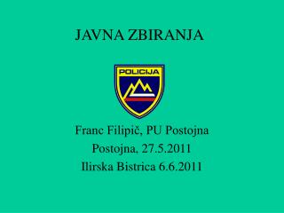 JAVNA ZBIRANJA