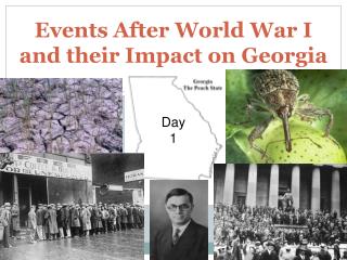 Events After World War I and their Impact on Georgia