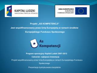 Program operacyjny Kapitał Ludzki 2007-2013