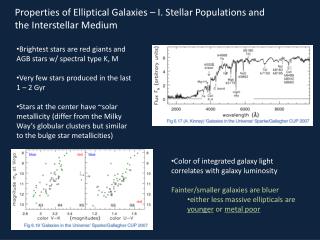 Properties of Elliptical Galaxies – I. Stellar Populations and the Interstellar Medium