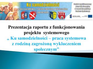 Prezentacja raportu z funkcjonowania projektu systemowego