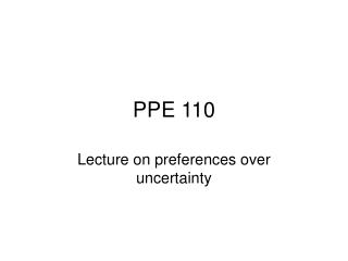 PPE 110