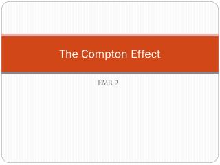 The Compton Effect