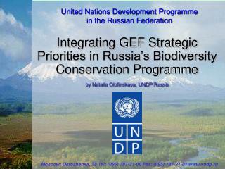 United Nations Development Programme in the Russian Federation