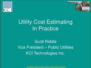 Utility Cost Estimating In Practice