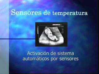 Sensores de temperatura