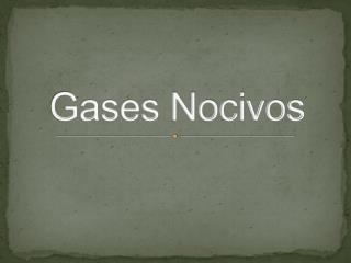 Gases Nocivos