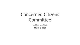 Concerned Citizens Committee