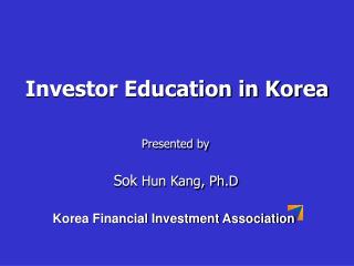 Investor Education in Korea