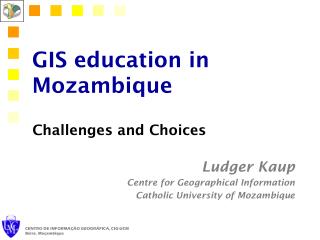 GIS education in Mozambique