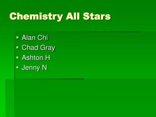 Chemistry All Stars