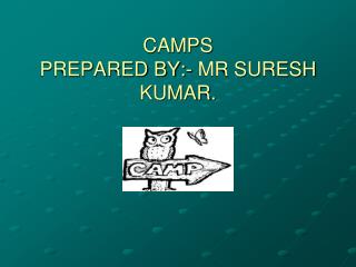 CAMPS PREPARED BY:- MR SURESH KUMAR.